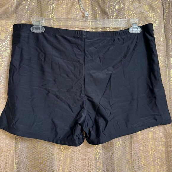 Younique Swim Black Boy Shorts Stretchy Plus Size 20W NWOT - Picture 3 of 7